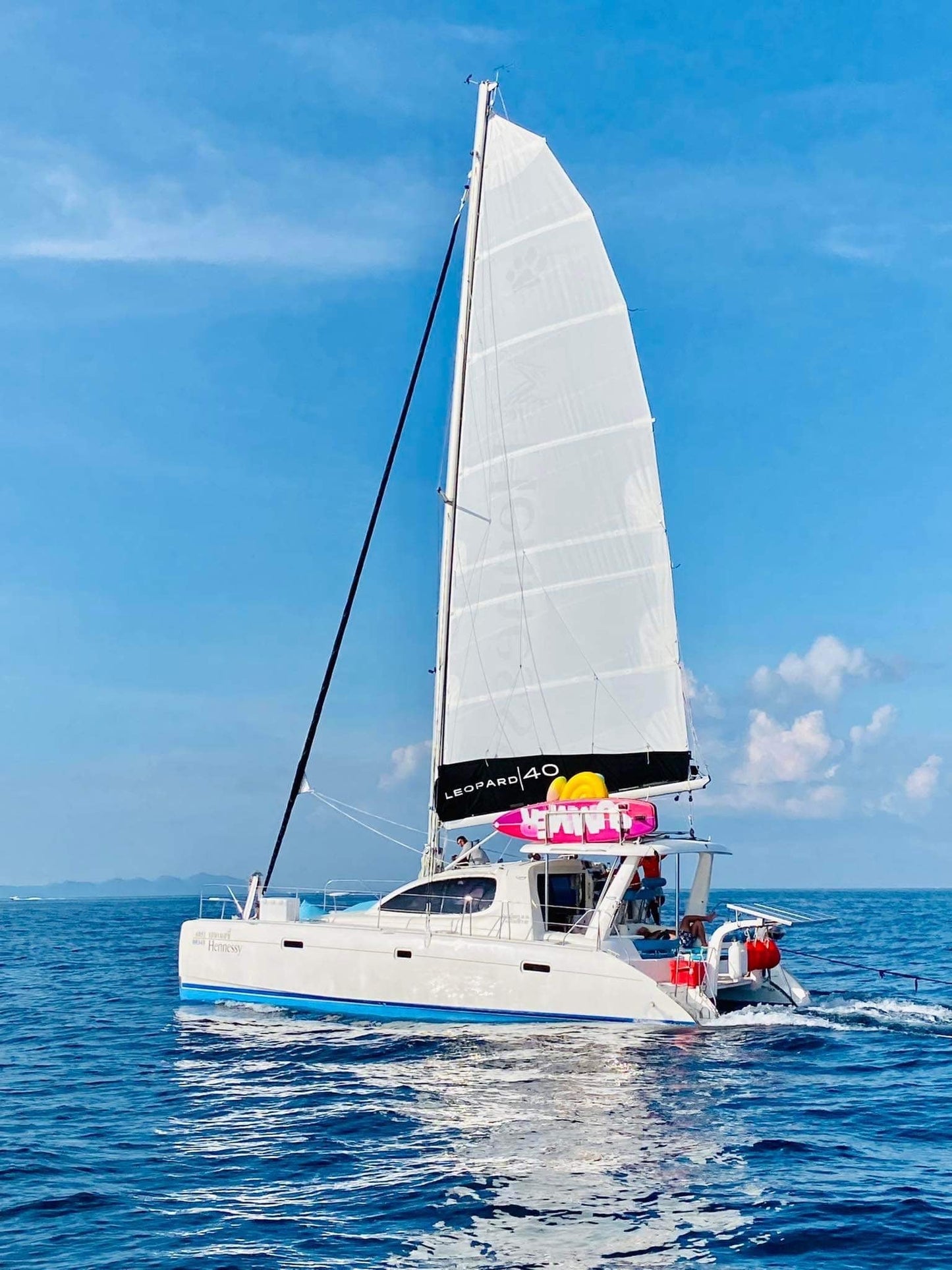 Hennessy, 40-foot catamaran